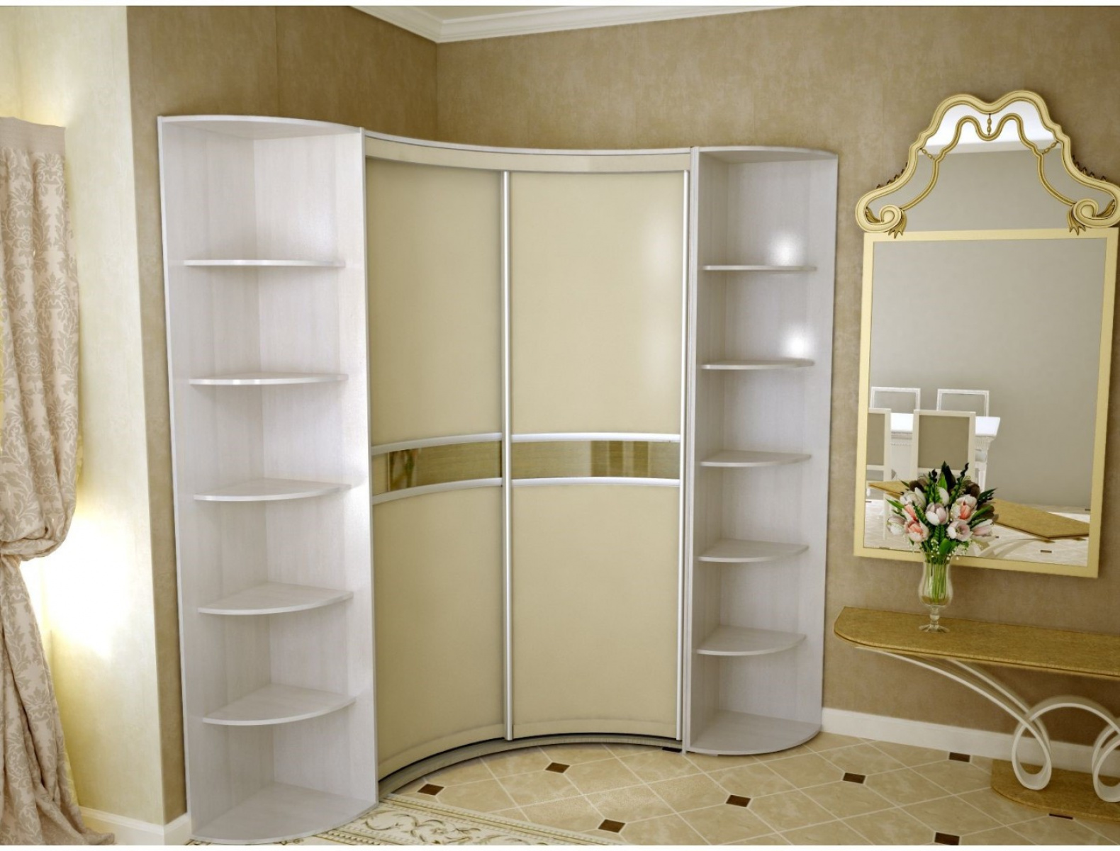 радиусный шкаф-купе