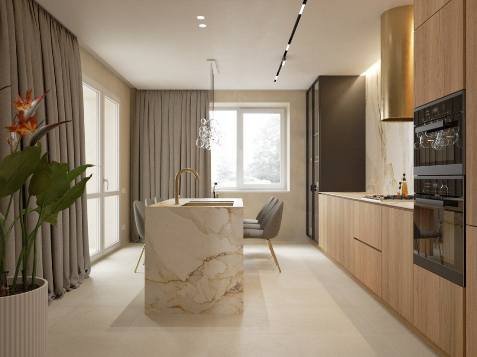 Кухня «Мраморный шик»