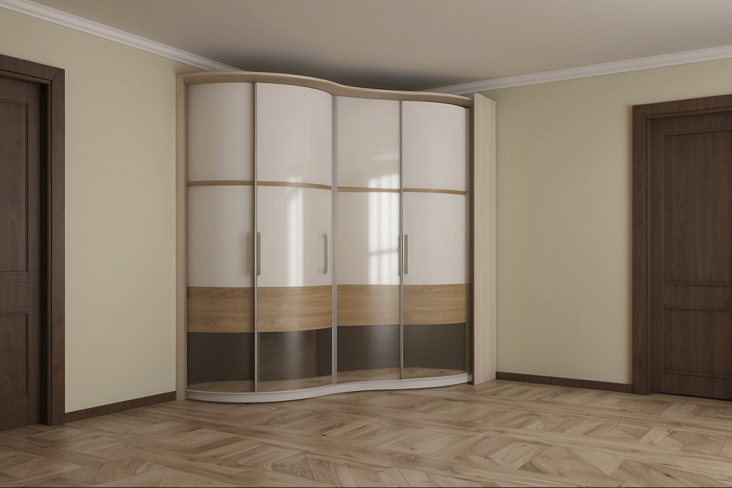 Радиусный шкаф купе «Дрезден»