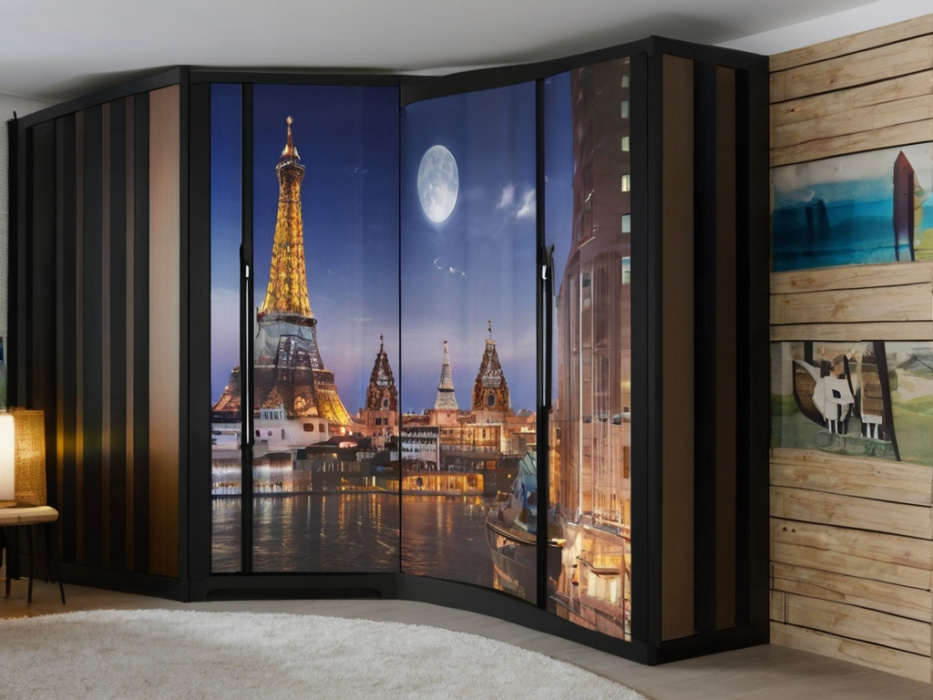 Радиусный шкаф купе «Кайтос»