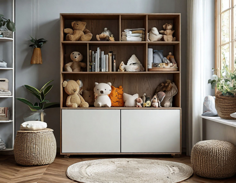 Открытый шкаф-стеллаж «Забава»