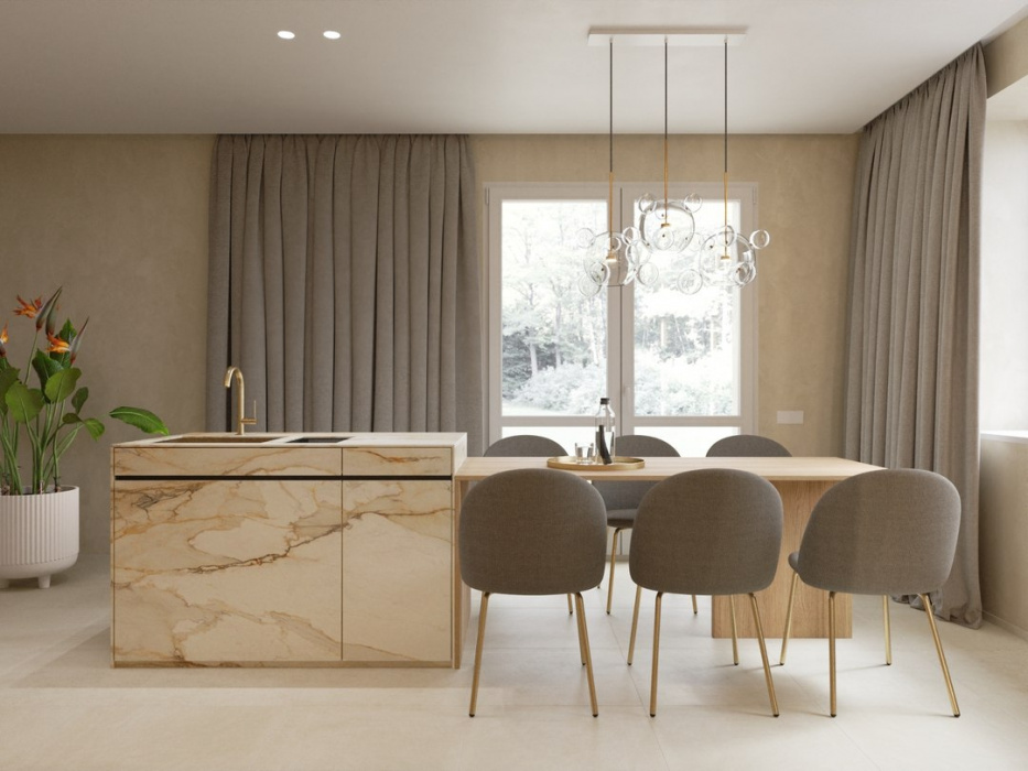 Кухня «Мраморный шик»