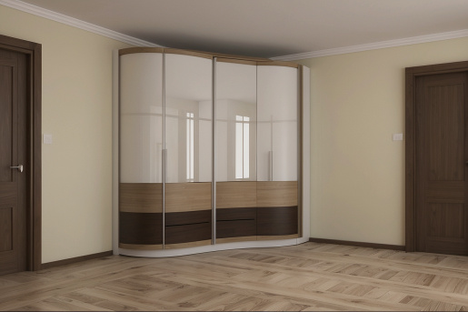 Радиусный шкаф купе «Дрезден»