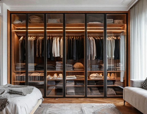 Встроенный шкаф-купе «Лофт» 